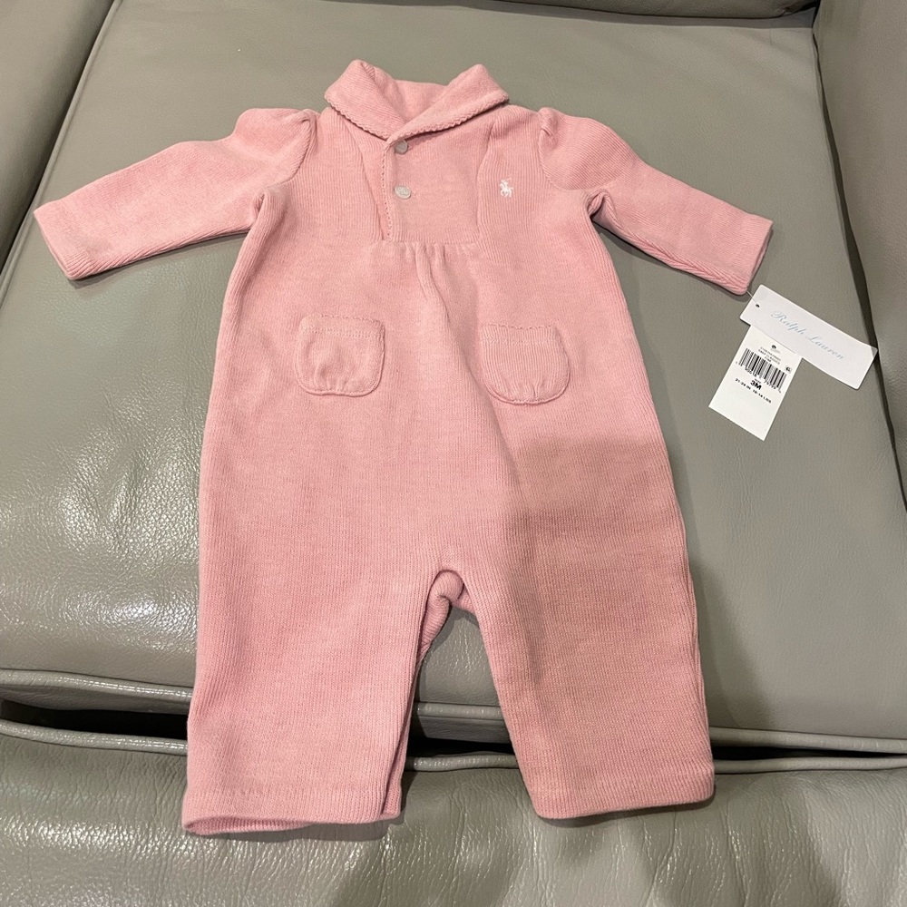 Ralph Lauren Baby Cotton Sweater Onsie